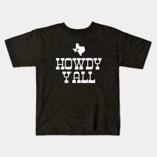 Howdy Yall Texas Cowboy #3 Kids T-Shirt